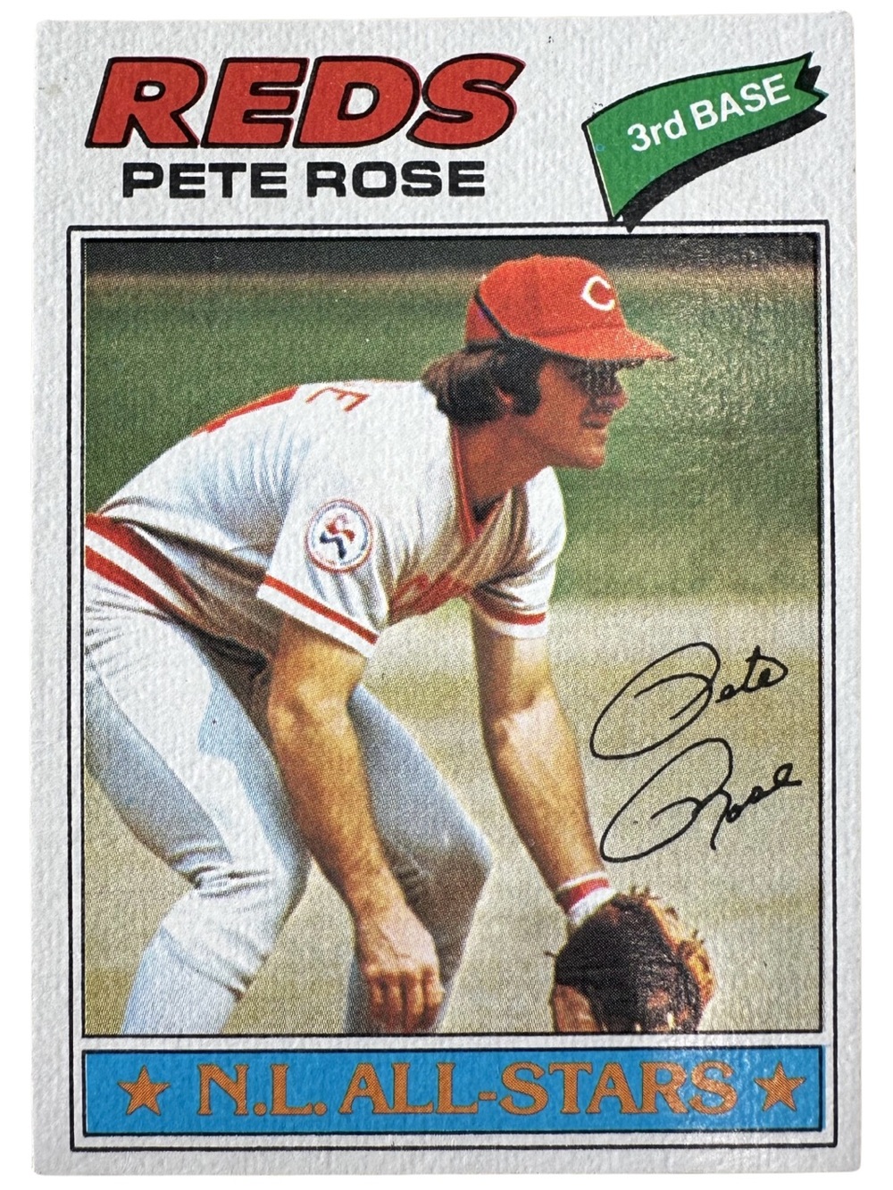 1977 Topps Pete Rose #450 N.L. All-Star Cincinnati Reds Vintage Baseball Card